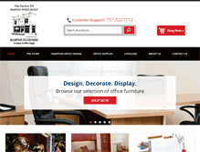 Tablet Screenshot of hamptonstationery.com